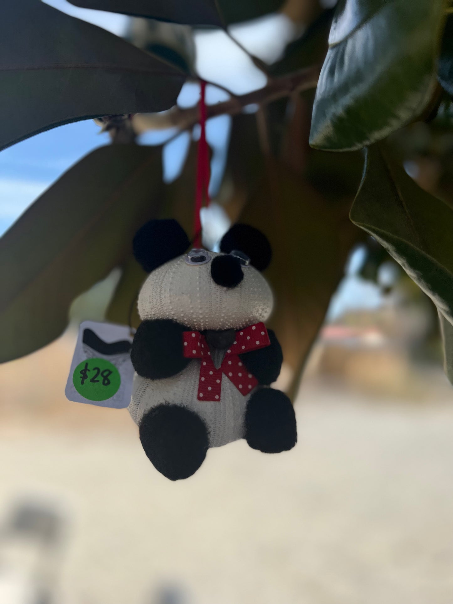 Christmas Panda Ornament