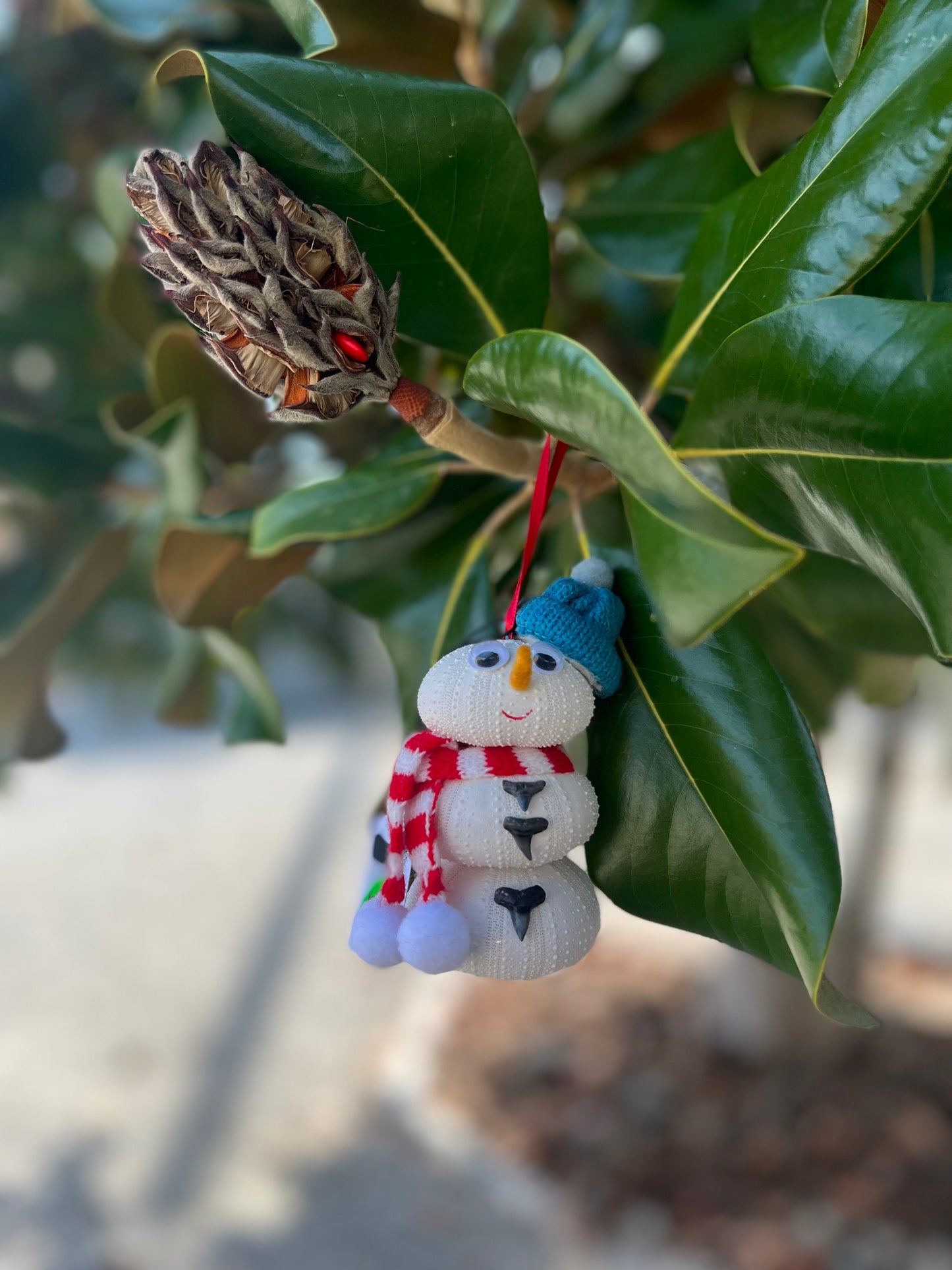 Sharky The Snowman Ornament
